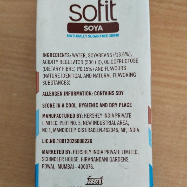 photo of Sofit Soya Milk Sugar Free shared by @vegananimallove on  28 Mar 2024 - review