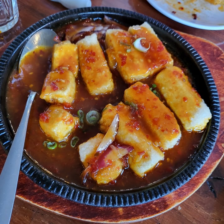 photo of Tofu vegan Spitalfields Sizzling Fried Tofu In Black Bean Sauce shared by @lazulirain on  21 Oct 2023 - review
