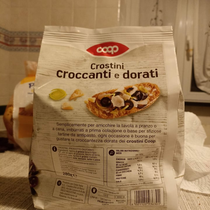 photo of Coop Crostini croccanti e dorati shared by @elena on  23 Sep 2023 - review