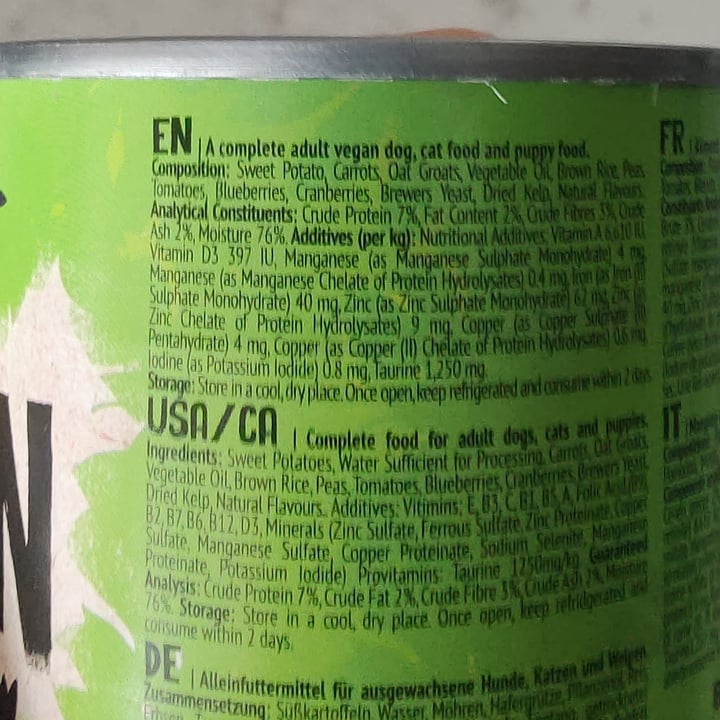 photo of Benevo Wet Cat & Dog Food shared by @lukasser on  04 Jul 2025 - review