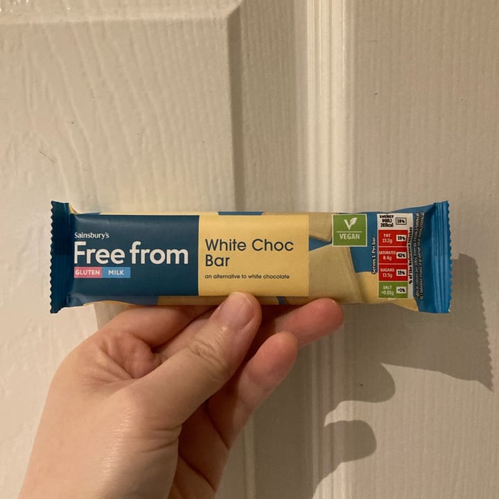 photo of Sainsbury’s Free From White Choc Bar shared by @verypotato on  04 Feb 2025 - review