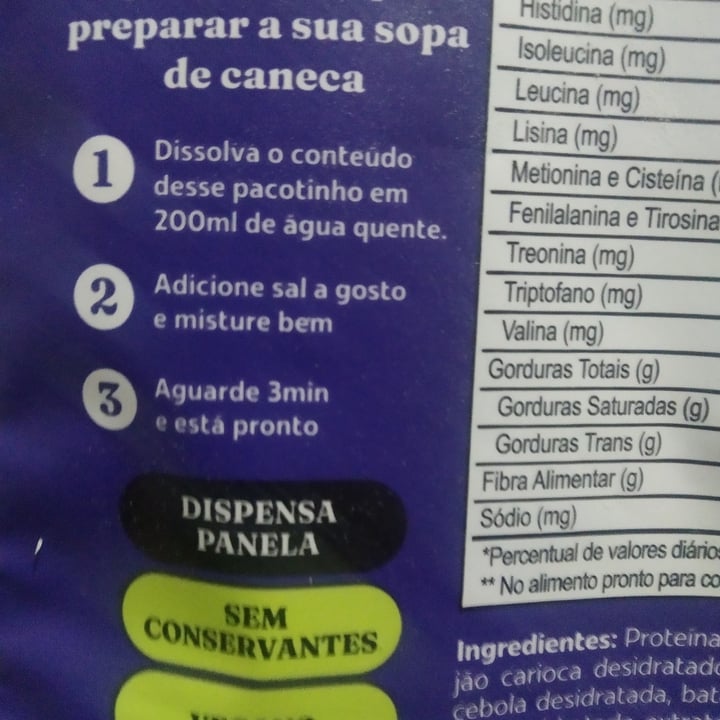 photo of Mexidona Caldo Proteico Feijão shared by @luisafdem on  10 Jul 2024 - review