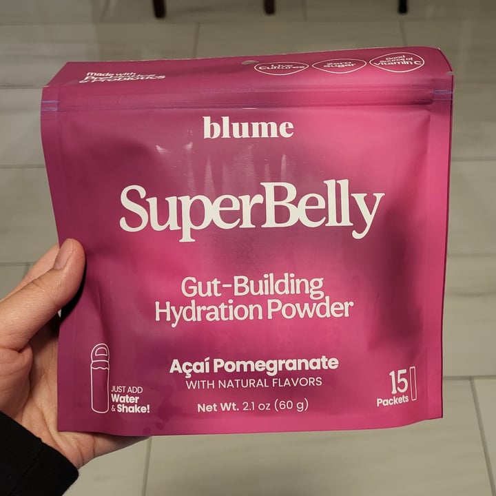 photo of Blume SuperBelly Acai Pomegranate shared by @all1za on  07 Mar 2024 - review