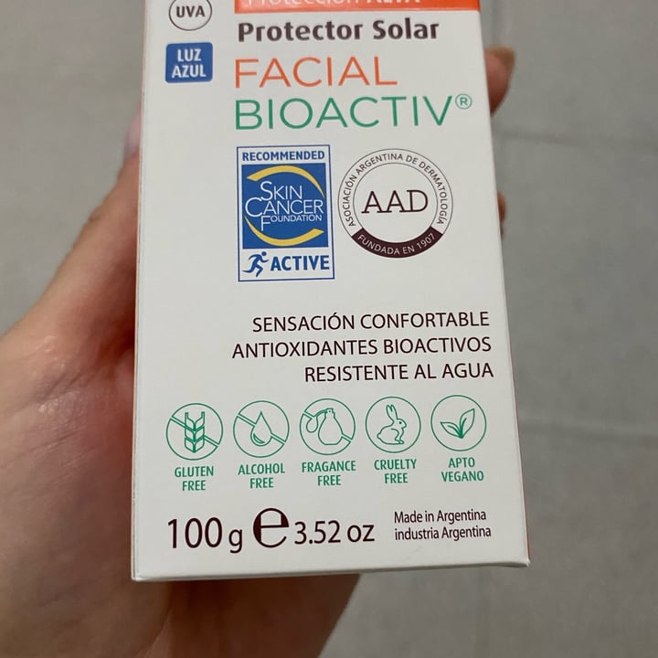 photo of Rayito de Sol Protector solar facial bioactiv shared by @marynasalas on  29 Sep 2023 - review
