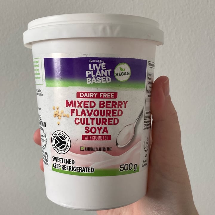 photo of Pick n Pay Dairy Free Mixed Berry Cultured Soya shared by @catherinews on  12 Jul 2025 - review