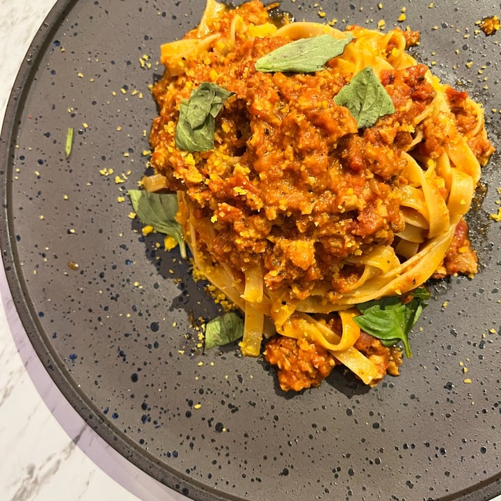 photo of Vegan Amore蔬慕 Tagliatelle With Orange Bolognese Sauce shared by @dandan on  05 Oct 2023 - review