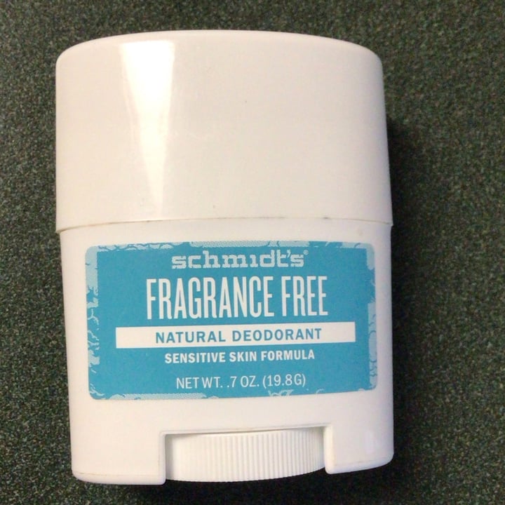 photo of Schmidt's Fragrance Free Natural Deodorant Stick shared by @katballou on  02 Feb 2024 - review