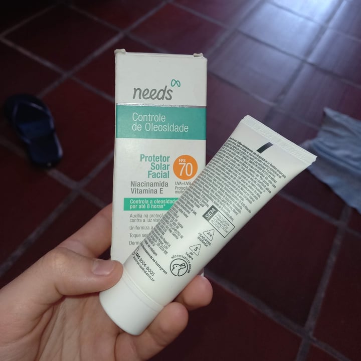photo of Needs Protetor solar facial 70 shared by @otaviomiguel0904 on  17 Sep 2023 - review