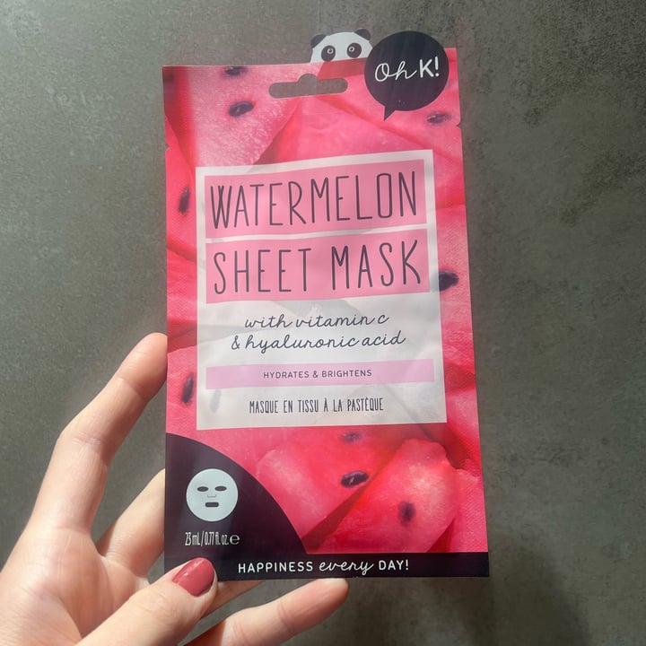 photo of OhK_Life watermelon sheet mask shared by @paisi on  26 Feb 2025 - review
