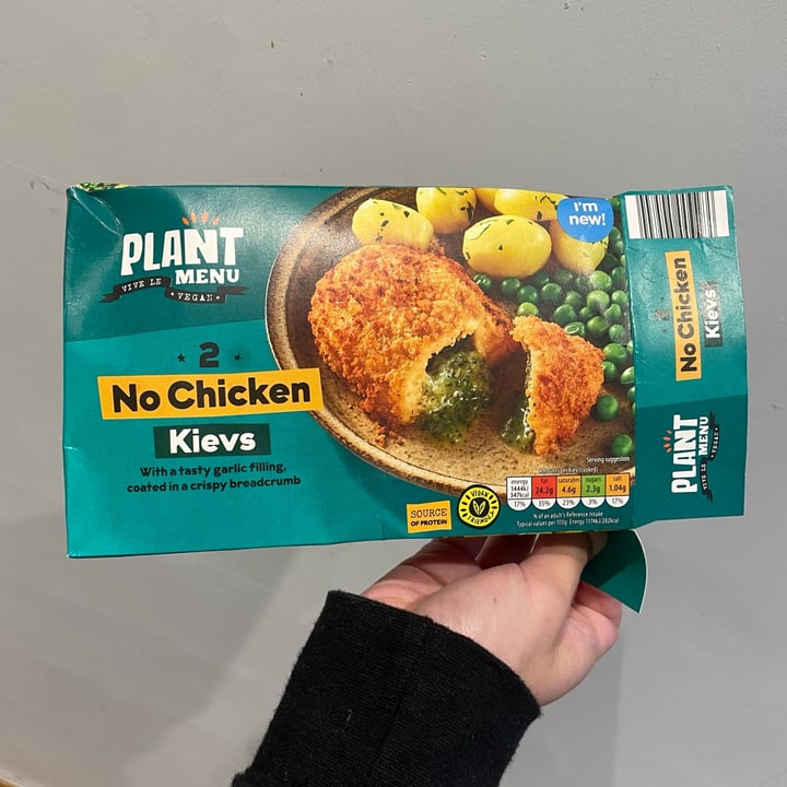 photo of Plant Menu 2 No Chicken Kievs shared by @appleappleamanda on  16 Oct 2023 - review