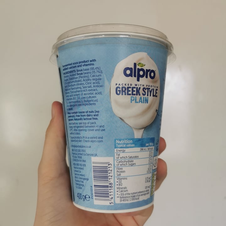 photo of Alpro Greek Style Plain Yogurt shared by @arualtyrell on  18 Mar 2024 - review