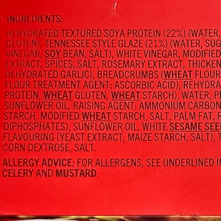 photo of TGI’s No Chick Sesame Strips shared by @outgrowing8carnism on  16 Sep 2025 - review