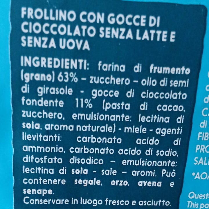 photo of Misura biscotti gocce di cioccolato shared by @robertaboschi on  14 Sep 2025 - review