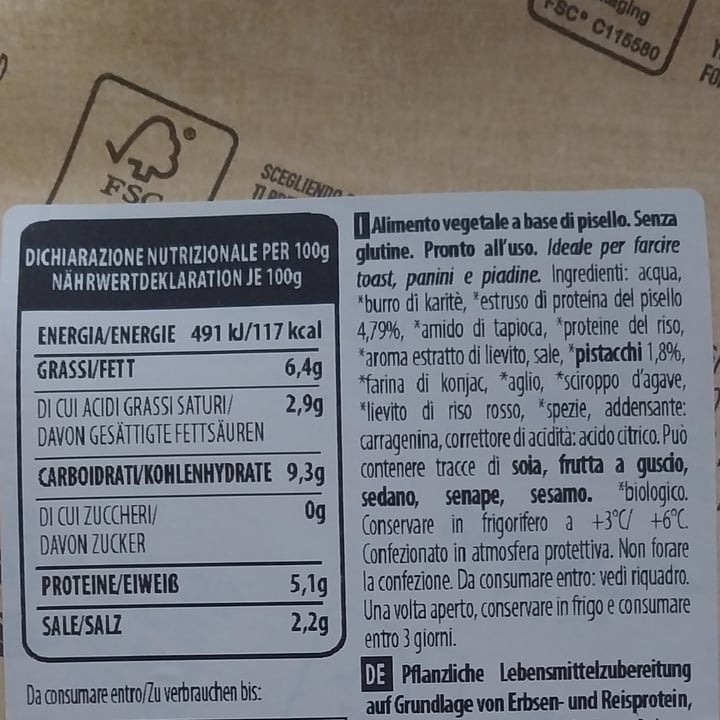 photo of Vegeatal Mordibella (Con Pistacchi Klassik) shared by @madamamarea on  07 May 2024 - review