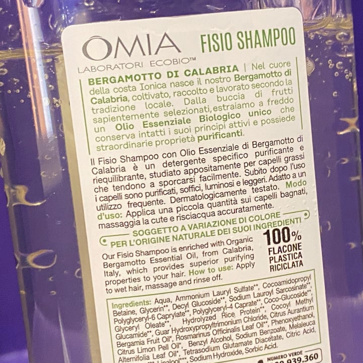 photo of Omia Fisio Shampoo Al Bergamotto shared by @animalionline on  07 Apr 2024 - review