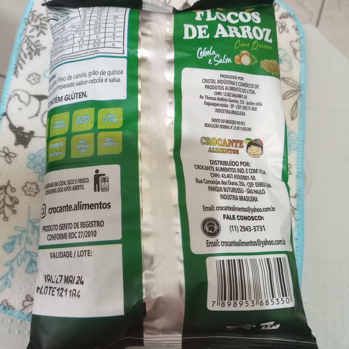 photo of Crocante Alimentos Flocos De Arroz - Salsa E Cebola shared by @larimidori on  27 Apr 2024 - review