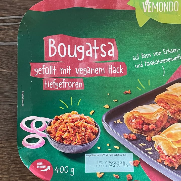 photo of Vemondo Bougatsa With Plant Based Minced Meat shared by @plantsrock on  25 May 2025 - review