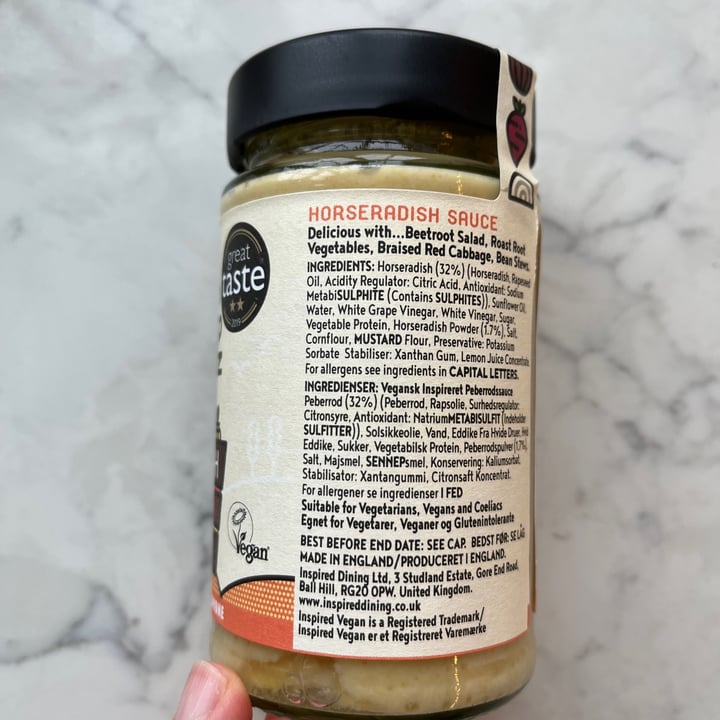 photo of Inspired Vegan Horseradish sauce shared by @alistar on  20 Oct 2023 - review