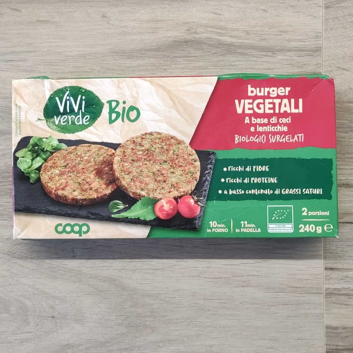 photo of Vivi Verde Coop burger vegetali A Base Di Ceci E Lenticchie shared by @dontinella on  08 Apr 2025 - review