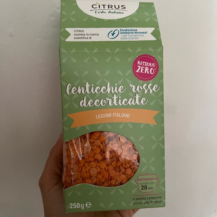 photo of Citrus Lenticchie rosse decorticate shared by @morena13 on  29 May 2025 - review