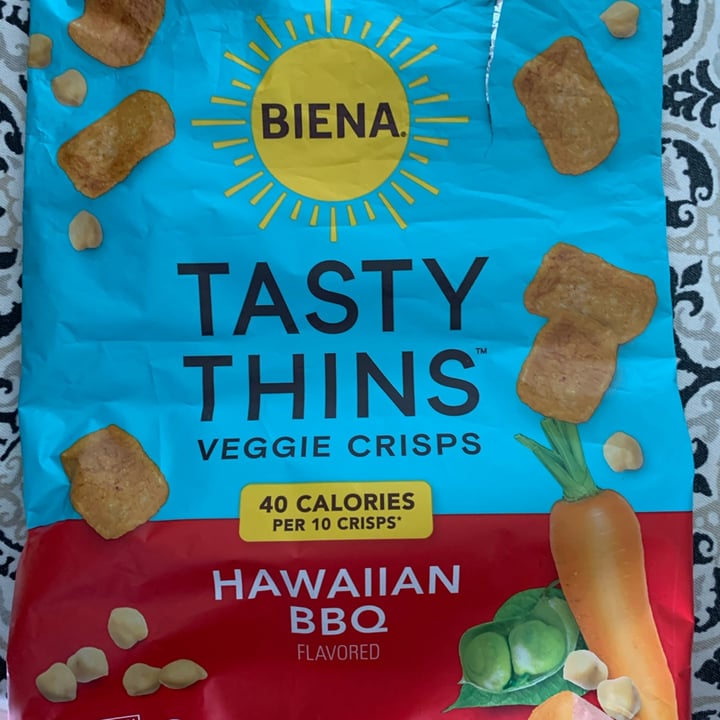 photo of Biena Snacks Tasty Thins Hawaiian BBQ shared by @veghui on  03 Apr 2024 - review