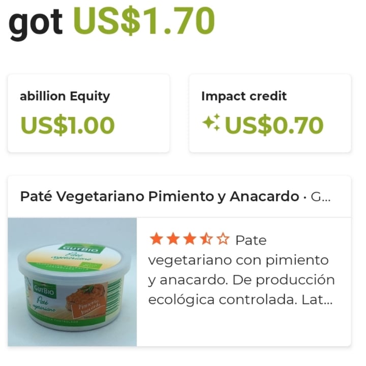 photo of GutBio Paté Vegetariano Pimiento y Anacardo shared by @animalsvoices on  18 Aug 2023 - review