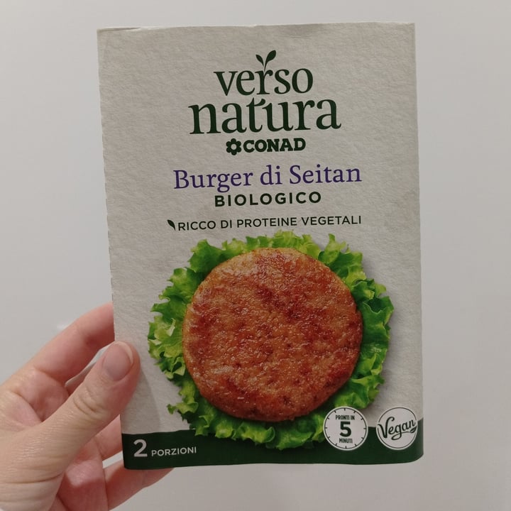 photo of Verso Natura Conad Veg Burger Di Seitan Biologico shared by @schiller4u on  23 Sep 2023 - review
