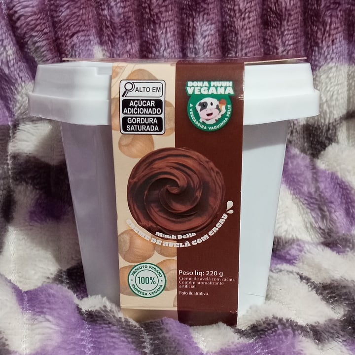 photo of Dona Muuh Vegan Muuh Della - Creme de Avelã com Cacau shared by @estrelaveg on  29 Jun 2025 - review