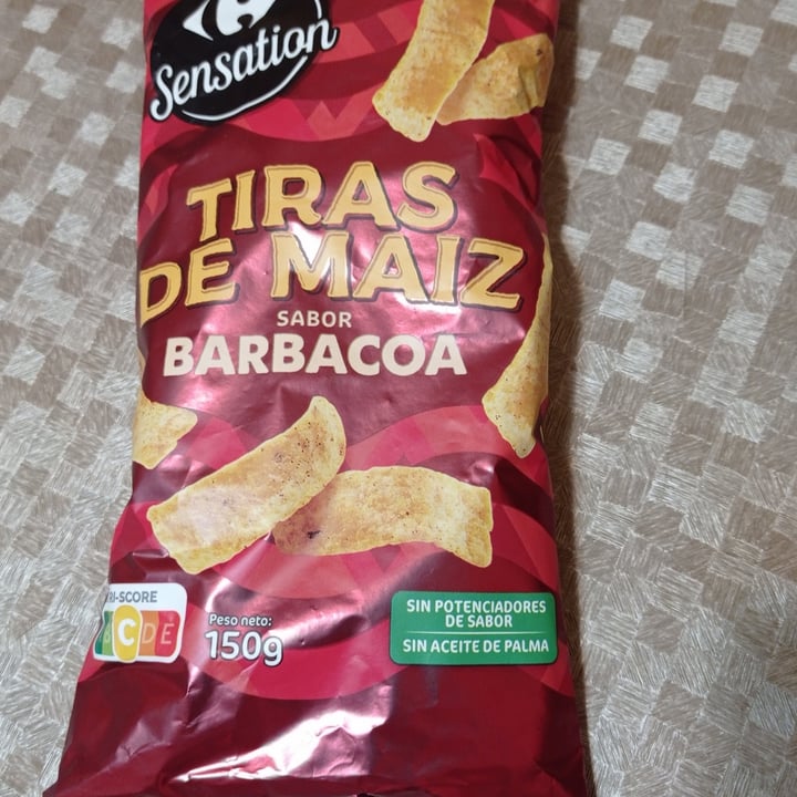 photo of Carrefour Sensation Tiras de maiz sabor barbacoa shared by @isabeletta on  05 May 2024 - review