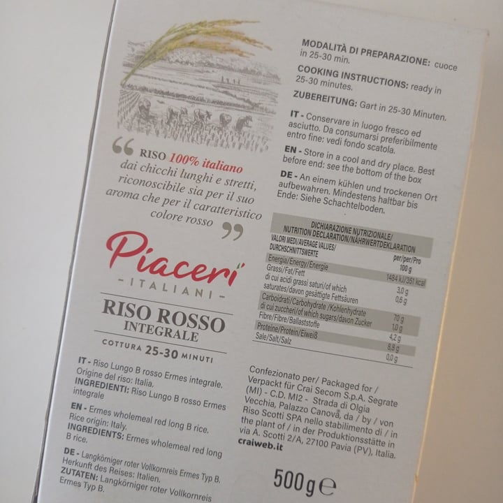 photo of Piaceri italiani riso Rosso shared by @floyellow on  27 Jun 2024 - review