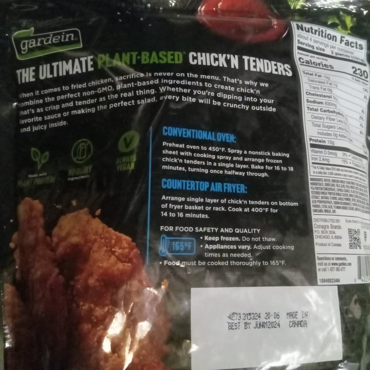 photo of Gardein Ultimate chick'n Tenders shared by @zanymary on  28 Feb 2024 - review