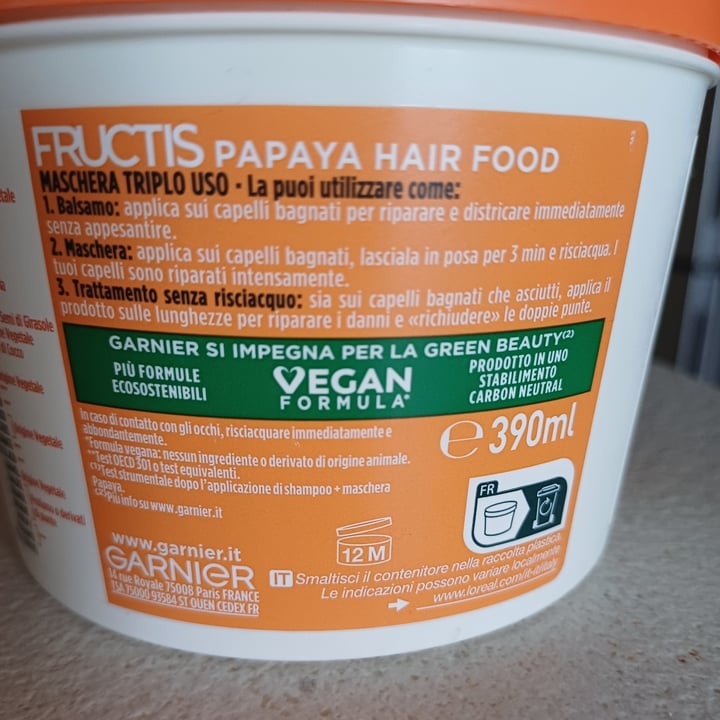 photo of Garnier Hair Food Papaya Riparatrice shared by @kate71 on  05 Apr 2024 - review