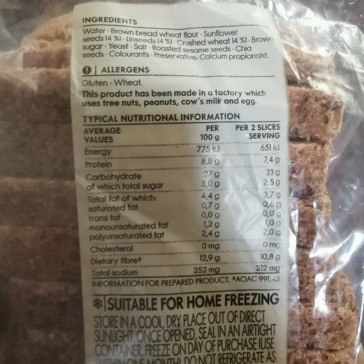 photo of Woolworths Food Cape Seed Bread shared by @plant-based-bianca on  08 Sep 2023 - review