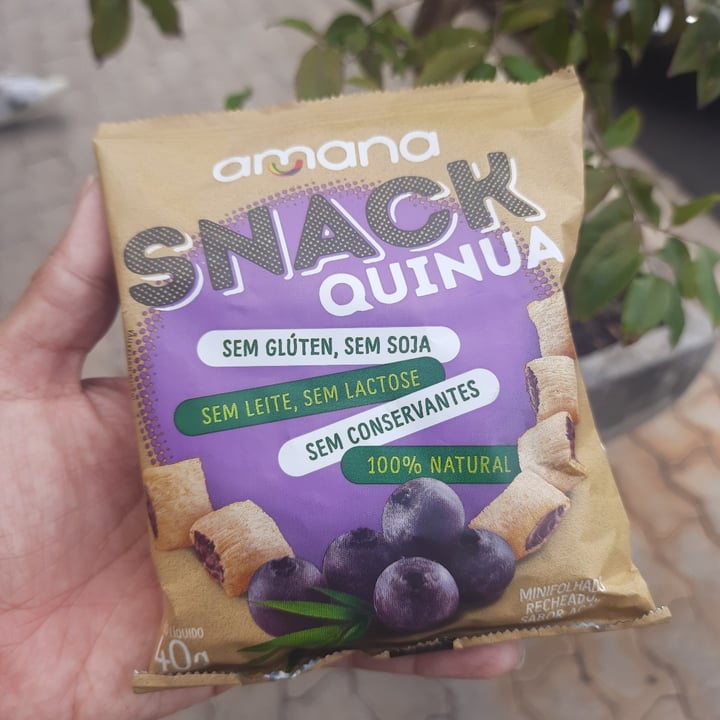 photo of Amana Snack Quinua Recheio de Açaí shared by @patysouza on  12 May 2024 - review