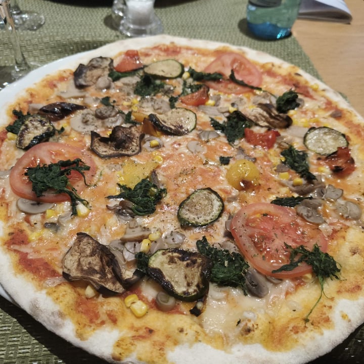 photo of Hotel Pfandleralm Pizza With Vegano Mozzarella shared by @euetta on  29 Oct 2023 - review