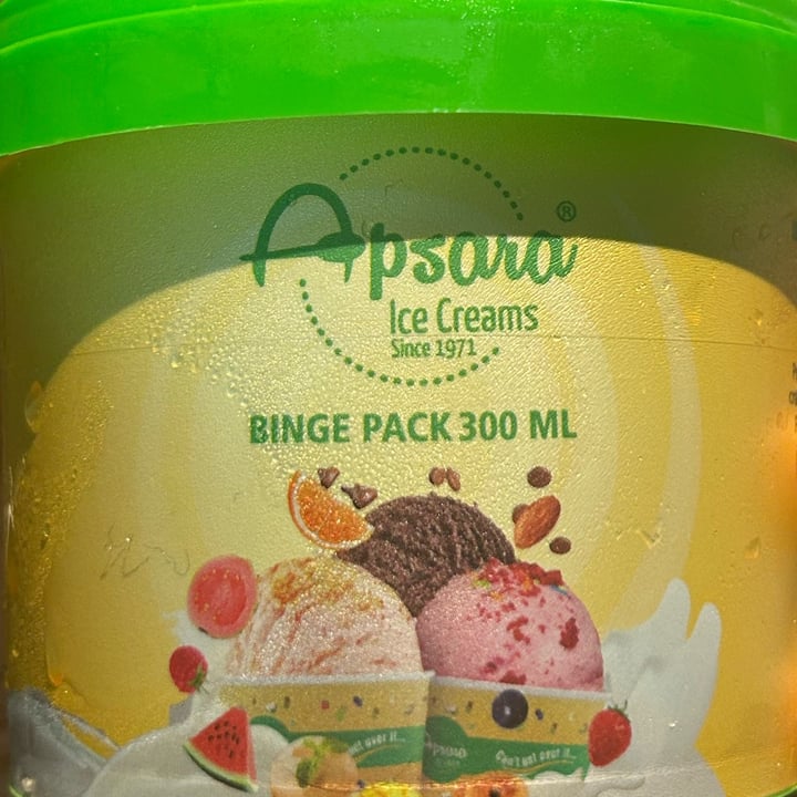 photo of Apsara Ice Creams Watermelon Sorbet shared by @plantbasedratna on  09 May 2024 - review