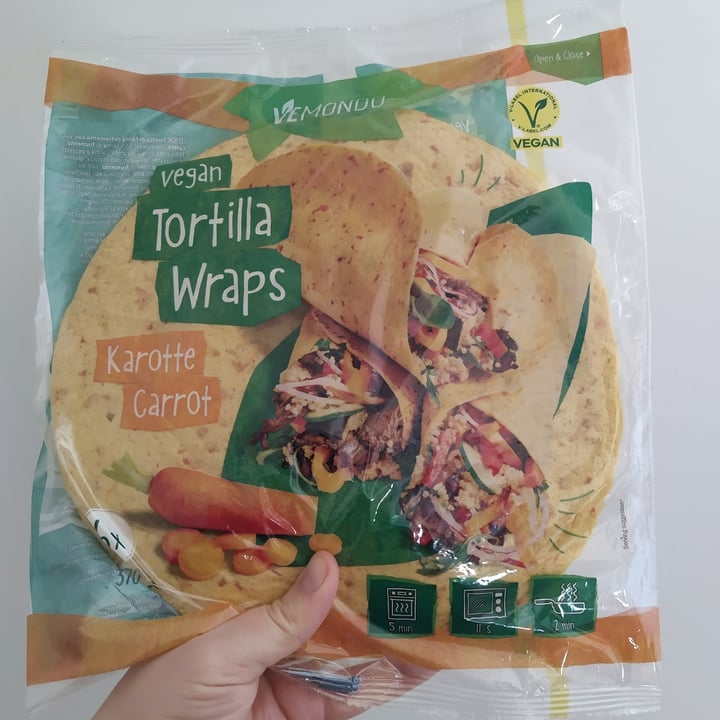 photo of Vemondo Tortilla Wraps Carrot shared by @deliaveg on  08 Feb 2024 - review