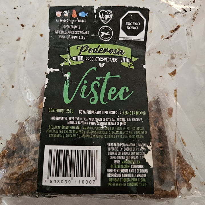 photo of Poderosa Productos Veganos Vistec shared by @darkxocolatl on  13 Apr 2024 - review