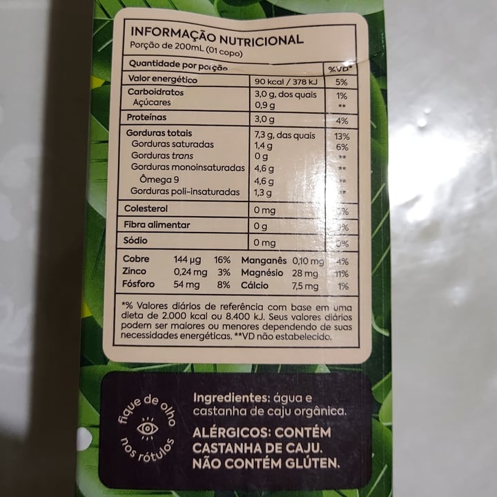 photo of A Tal da Castanha alimento com castanha de caju shared by @patriciamorais on  23 Aug 2023 - review