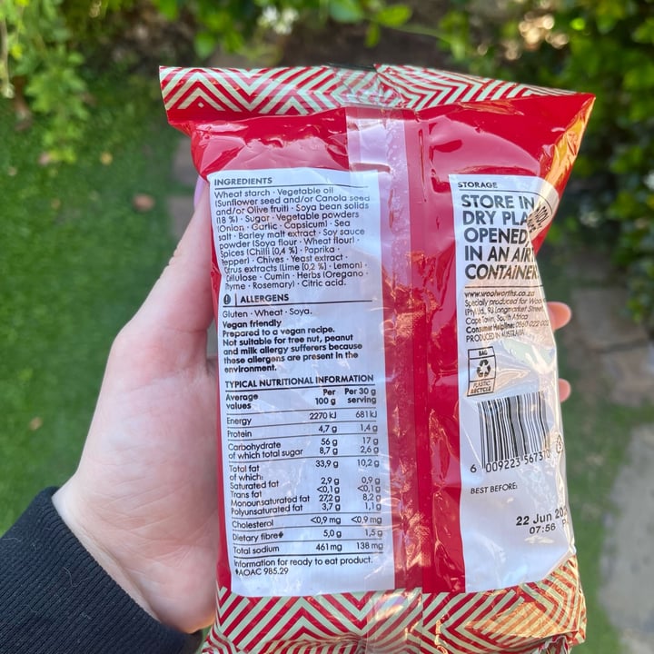 photo of Woolworths Food Crunchy Stix: Sweet Chilli & Lime Flavoured shared by @jeanne-marie on  28 Jan 2024 - review