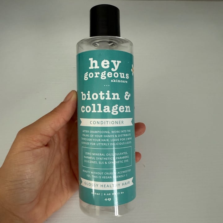 photo of Hey Gorgeous Biotin & collagen conditioner shared by @zsuz on  29 Apr 2025 - review