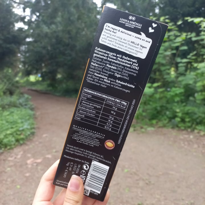 photo of Lindt Hello Vegan Salted Caramel shared by @punilu on  06 May 2024 - review
