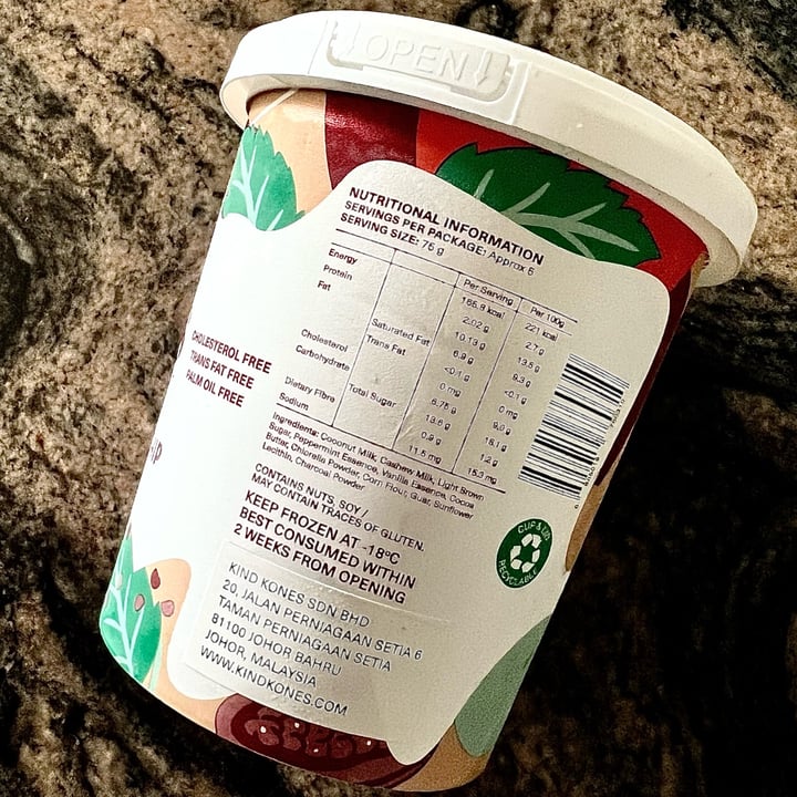 photo of Kind Kones Mint Chocolate Chip shared by @r3ginaa on  20 Nov 2024 - review