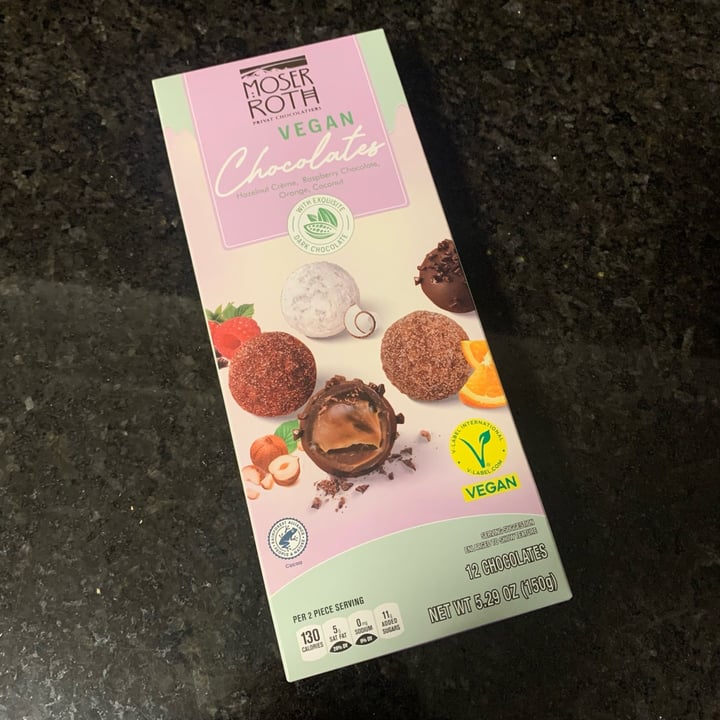 photo of Moser Roth Vegan Chocolates / Assorted Truffles shared by @madib on  07 Jan 2024 - review