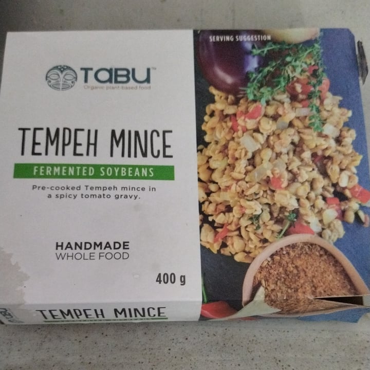 photo of Tabu Tempeh mince with.spicy tomato saucé shared by @eat-plants on  16 Mar 2024 - review