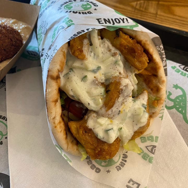 photo of What The Pitta Brick Lane (Shoreditch) Vegan Gyros shared by @meganthevegetable on  07 Oct 2023 - review