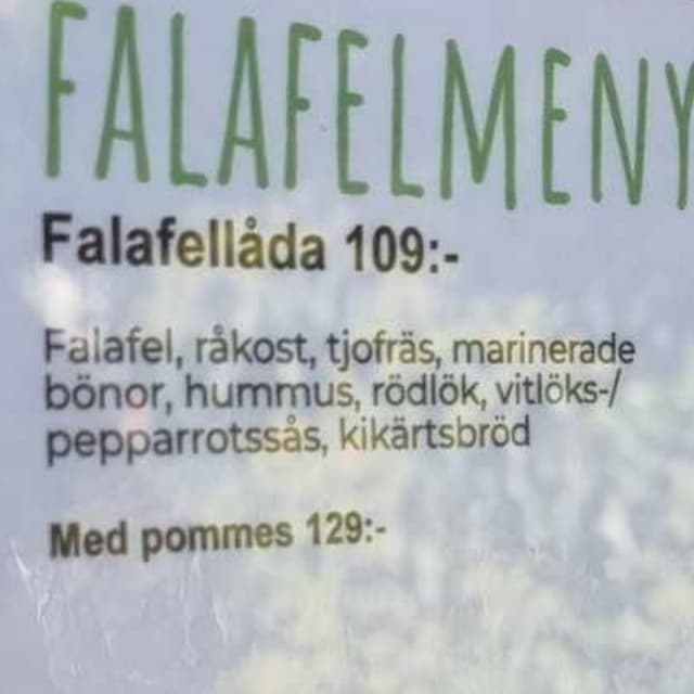 Photo of the dish “Falafellåda”