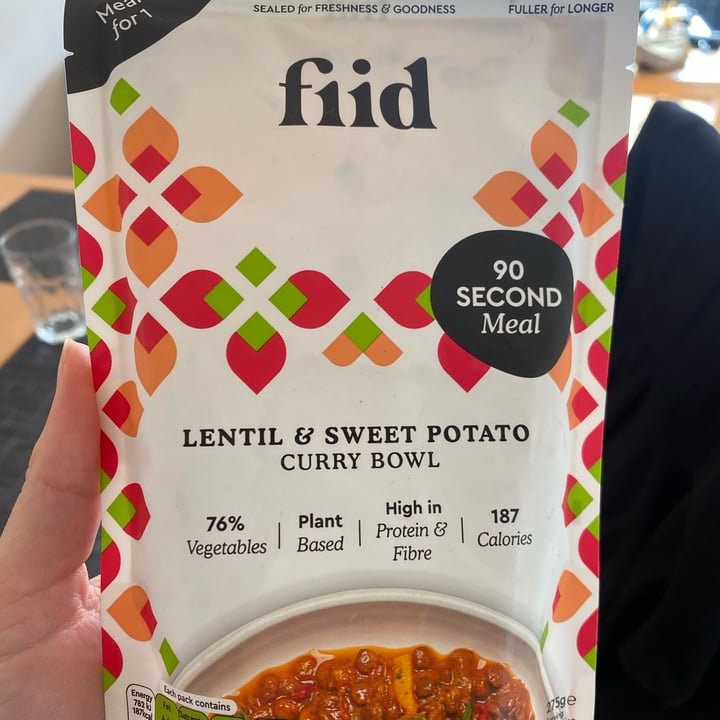 photo of Fiid Aromatic lentil and sweet potato curry shared by @erikaberry on  29 Oct 2023 - review