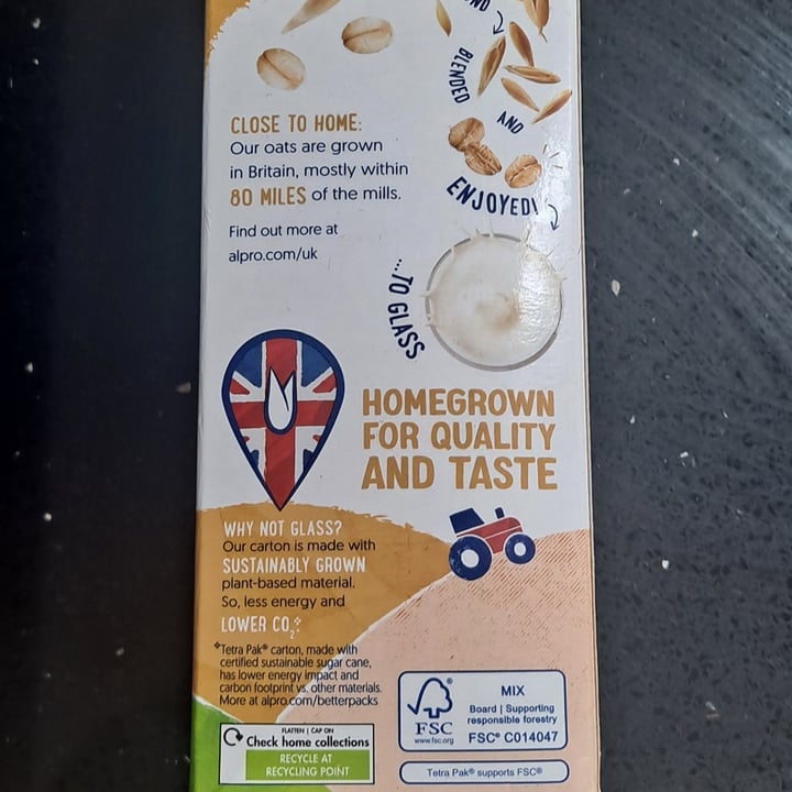 photo of Alpro Homegrown Oat shared by @outgrowing8carnism on  16 Sep 2025 - review