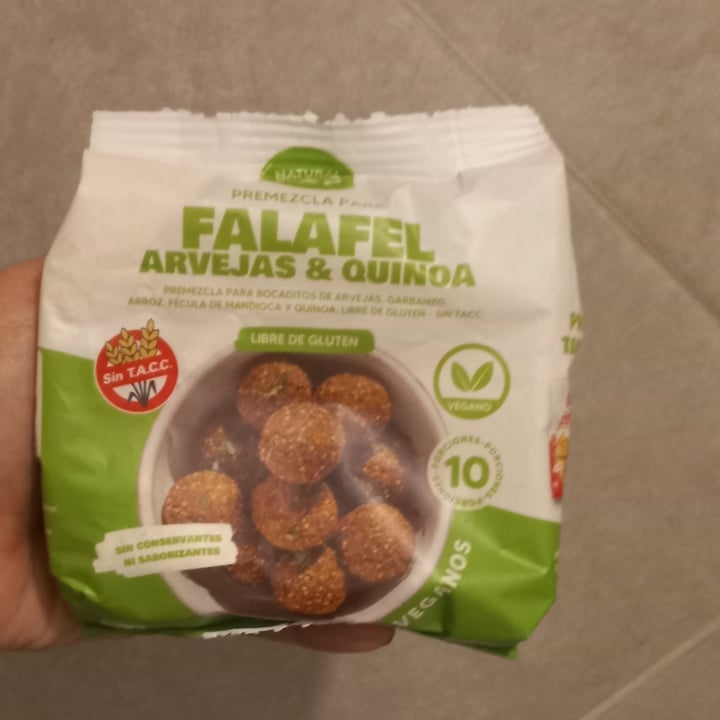 photo of Natural Pop premezcla falafel arvejas y quinoa shared by @vforvegan on  27 Nov 2023 - review